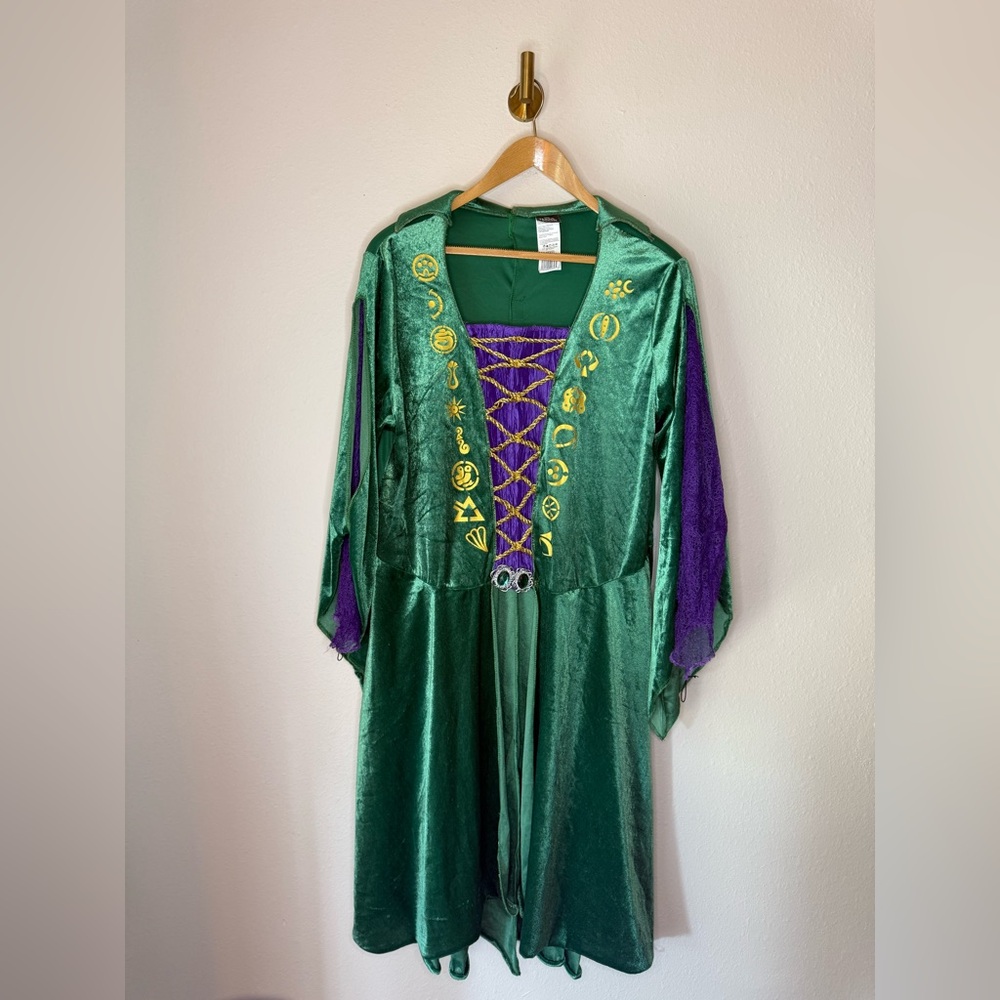 Emerald Green Hocus Pocus Witch Costume size XL